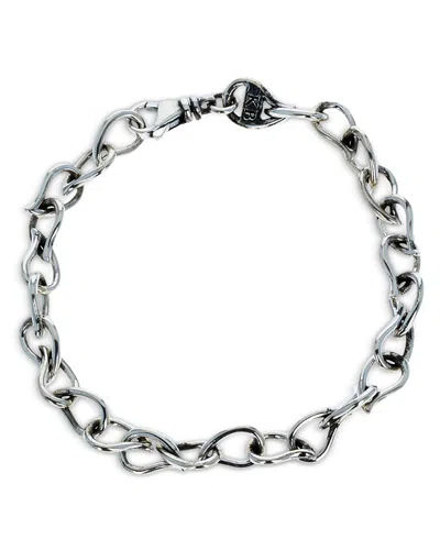 King Baby Studio Men's Sterling Silver Wild West Buffalo Paisley Link Bracelet In Metallic