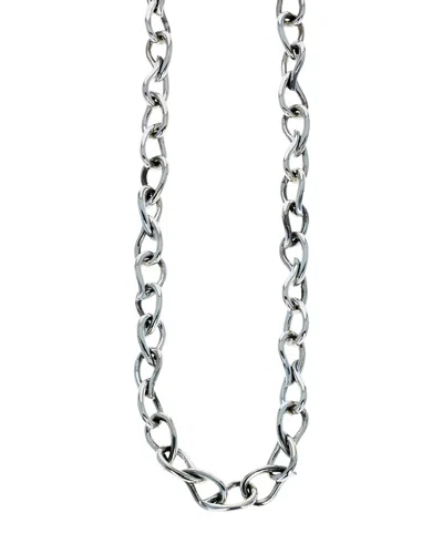 King Baby Studio Men's Sterling Silver Wild West Buffalo Paisley Link Chain Necklace, 24 In Pink