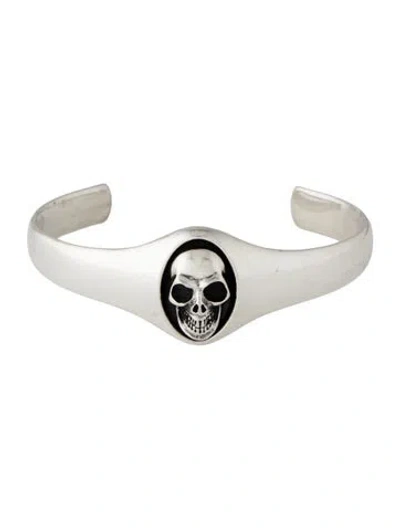 Pre-owned King Baby Studio New Classics Skull Cuff Bracelet, 7" In Multicolor