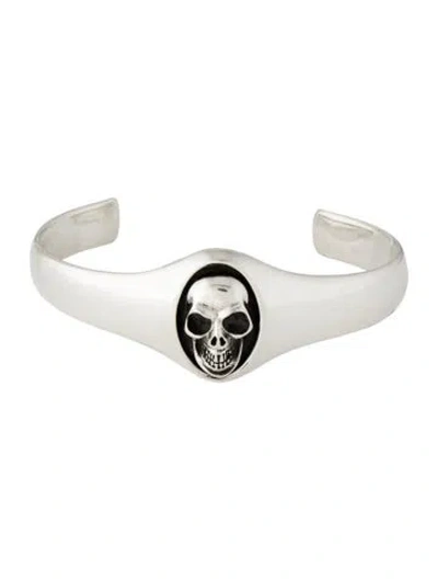 Pre-owned King Baby Studio New Classics Skull Cuff Bracelet, 7" In Multicolor