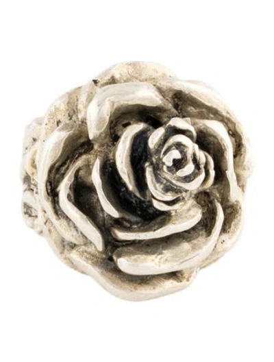 Pre-owned King Baby Studio Rose Cocktail Ring In Multi