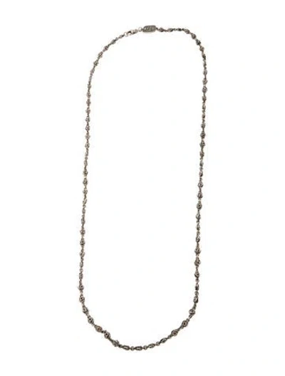 Pre-owned King Baby Studio Rose Motic Chain Necklace, 34" In Multi