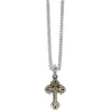 King Baby Studio Small Gold Tone Alloy Traditional Cross In Silver