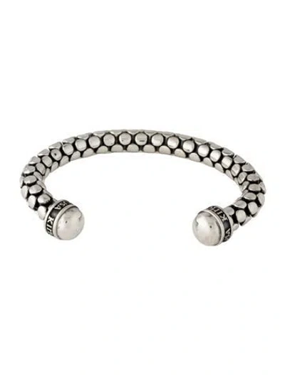 Pre-owned King Baby Studio Small Snake Skin Cuff Bracelet, 7" In Multicolor