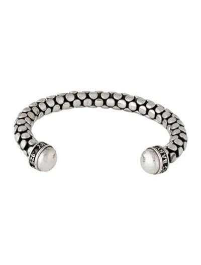 Pre-owned King Baby Studio Small Snake Skin Cuff Bracelet, 7" In Multicolor