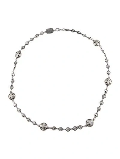 Pre-owned King Baby Studio Studio Round Cross Station Chain Necklace, 24" In Multi