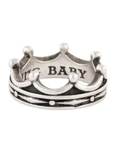Pre-owned King Baby Studio Toggle Crown Ring In Multicolor