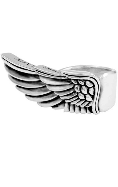 King Baby Studio Wing Ring In Metallic