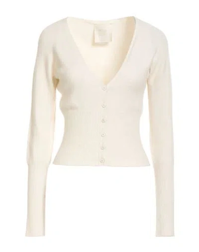 King Kong Woman Cardigan Ivory Size S Viscose, Polyester, Polyamide