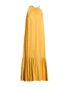 King Kong Woman Maxi Dress Marigold Size M Cotton, Polyamide, Elastane In White