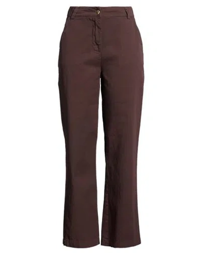 King Kong Woman Pants Chocolate Brown Size 6 Cotton