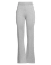 King Kong Woman Pants Silver Size M Viscose, Polyester In Silver