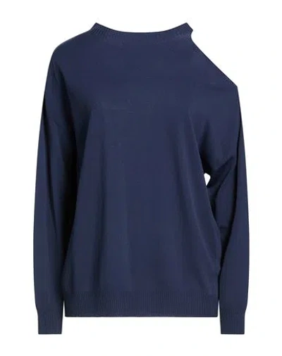 King Kong Woman Sweater Navy Size S Viscose, Polyamide In Blue