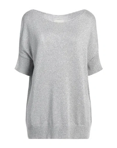 King Kong Woman Sweater Silver Size M Viscose, Polyester