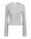 King Kong Woman Sweater Silver Size M Viscose, Polyester, Polyamide In Silver
