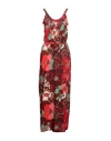KING LOUIE KING LOUIE WOMAN MAXI DRESS RED SIZE 6 ECOVERO VISCOSE