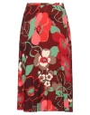 KING LOUIE KING LOUIE WOMAN MIDI SKIRT RED SIZE 4 ECOVERO VISCOSE