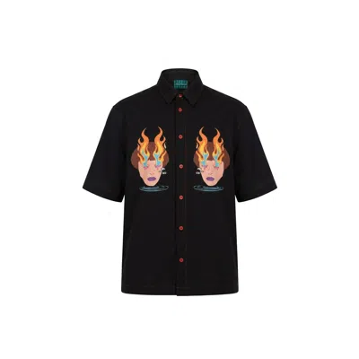 King Naked Men's Black Meanwhile Unisex Shirt
