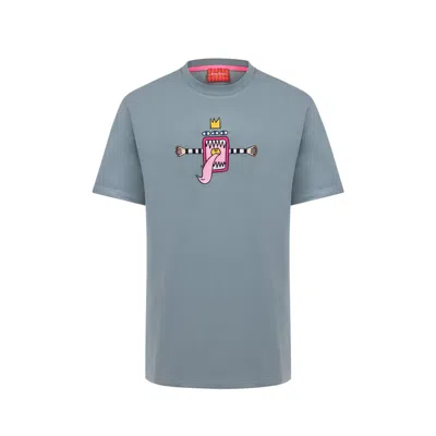 King Naked Men's Grey Monstero Oversized T-shirt