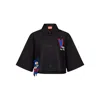 Shop King Naked Women's Black Hold Me Woven Crop Jacket