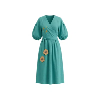 King Naked Women's Blue Away From Reality Envelope Dress / Mint In Green