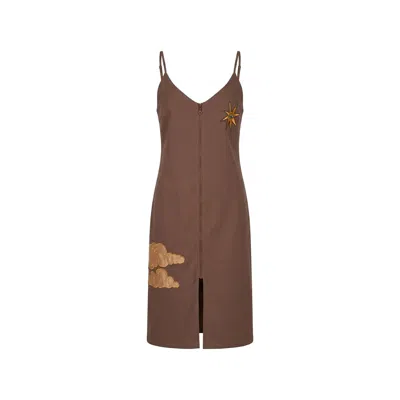 King Naked Women's Brown Another Dimension Slip Dress In Pink