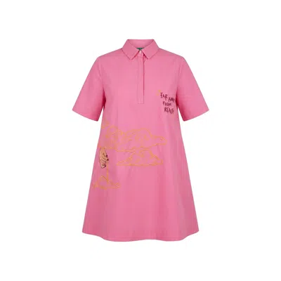 King Naked Women's Pink Another Dimension Shirt Dress In Multi