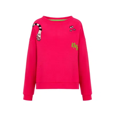 King Naked Women's Pink / Purple Hold Me Sweatshirt In Pink/purple