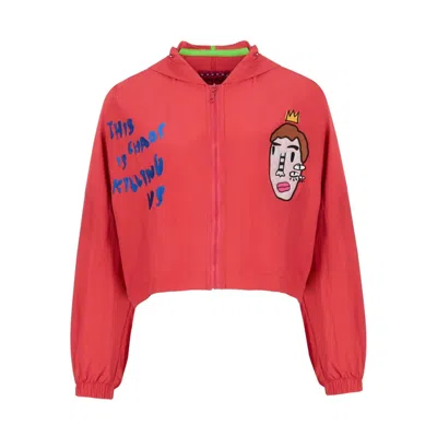 King Naked Women's Pink / Purple Space Boy Oversized Jacket In Pink/purple
