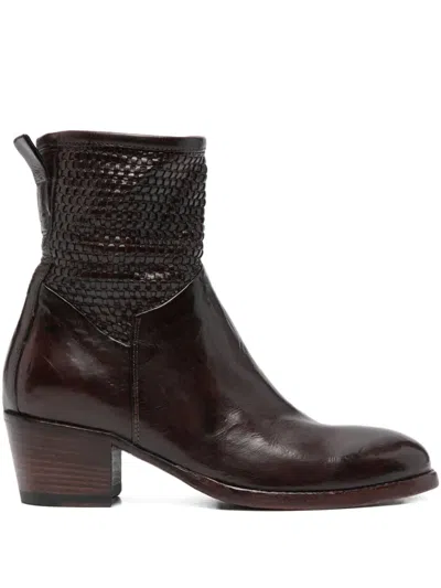 King Tartufoli Shoes 45mm Leather Boots In Brown