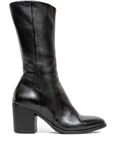 King Tartufoli Shoes 60mm Block-heel Boots In Black