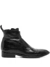 King Tartufoli Shoes Zip-fastening Leather Boots In Black