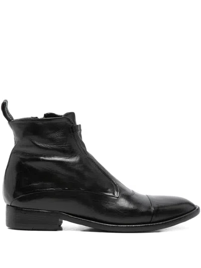 King Tartufoli Shoes Zip-fastening Leather Boots In Black