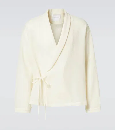 King & Tuckfield Wool Shirt In Beige