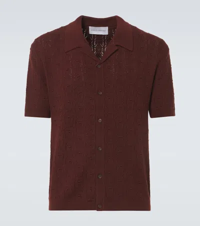 King & Tuckfield Wool Shirt In Red