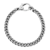 King Baby Studio 2mm Curb Link Bracelet With Lobster Clasp In Silver