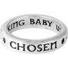 King Baby Studio Chosen Stackable Ring In Silver