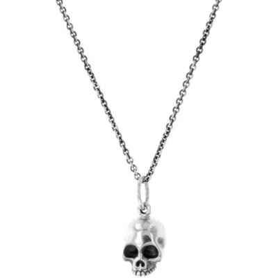 King Baby Studio Skull Pendant On Micro Rolo Chain