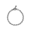 King Baby Studio Small Twisted Eight Link Bracelet In Silver