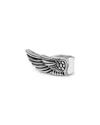 King Baby Studio Men's Sterling Silver Feathered Wing Ring In Silver
