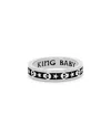 King Baby Studio Stackable Skull And Star Ring In Silver