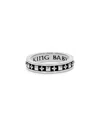 King Baby Studio Stackable Studded Ring In Silver
