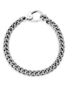King Baby Studio Men's Curb Link Chain Sterling Silver Bracelet In Silver