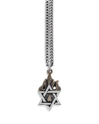 King Baby Studio Sterling Silver Star Of David Necklace, 24