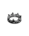 King Baby Studio Toggle Crown Ring In Silver