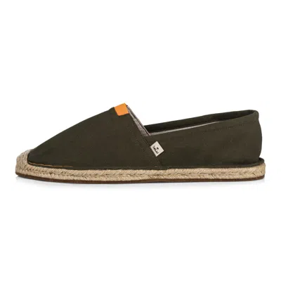 Kingdom Of Wow Men's Extra Fit Cotton Espadrilles In Green