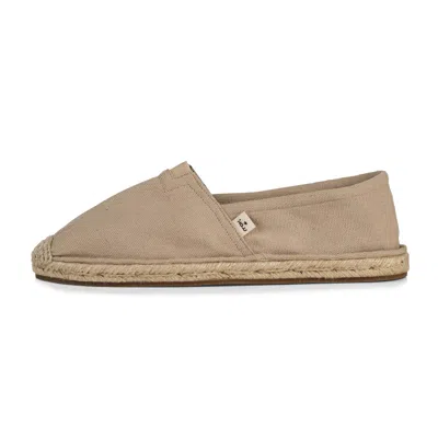 Kingdom Of Wow Neutrals Women's Extra Fit Cotton Espadrilles In Brown