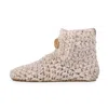 Kingdom Of Wow Women's Neutrals Extra Chunky Bamboo Wool Slippers In Chai Beige Unisex In Neutral