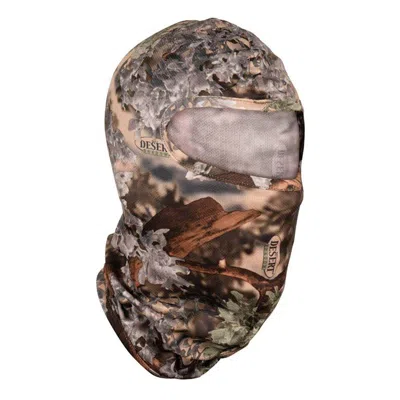 King's Camo Hood Mask Balaclava In Brown