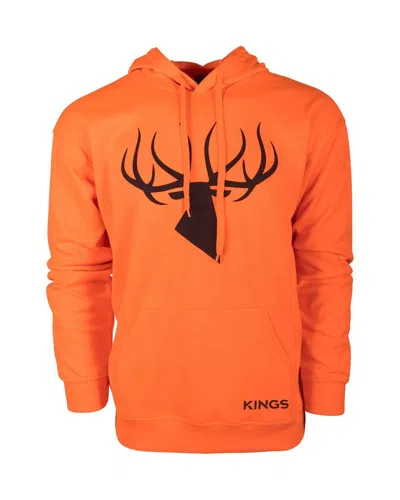 King's Camo Men's  Blaze Poly Hoodie In Orange